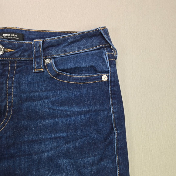 True Religion Jennie Curvy Mid Rise Super Skinny Jeans Dark Wash Women Size 33 - Picture 5 of 12